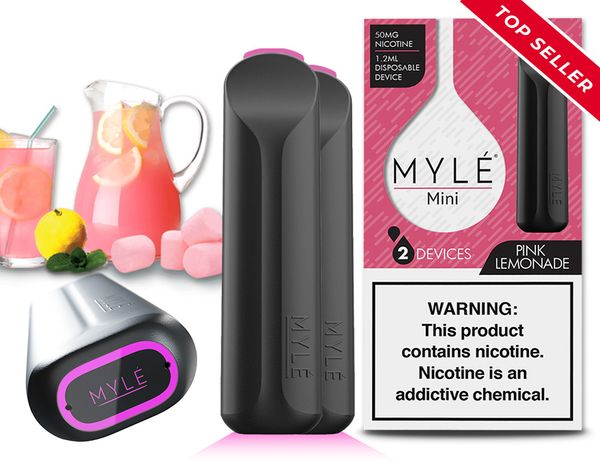 MYLÉ Disposable Vape Pods Mini Pink Lemonade in Dubai, Abu Dhabi, Sharjah, UAE.