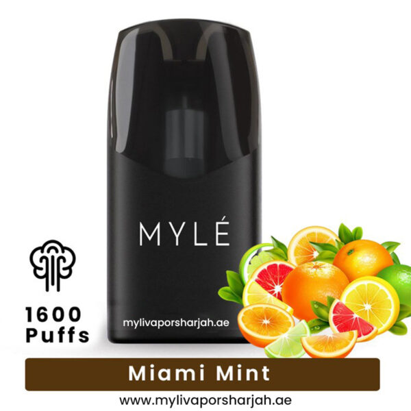Myle Vape Sharjah 24 Miami Mint Myle Meta V5 Pods