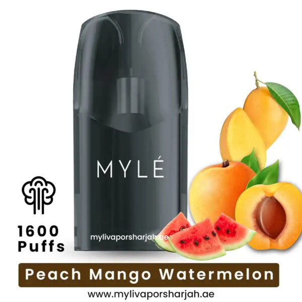 Myle Vape Sharjah 13 Peach Mango Watermelon Myle Meta V5 Pods