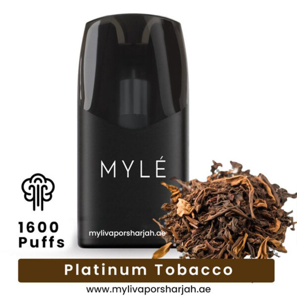 Myle Vape Sharjah 12 Platinum Tobacco Myle Meta V5 Pods