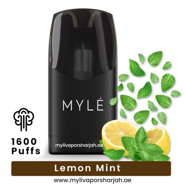 Myle Vape Sharjah 22 lemon Mint Myle Meta V5 Pods